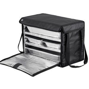 American Metalcraft Deluxe Black Polyester Insulated Delivery Bag